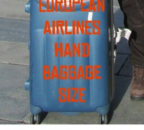 european luggage size