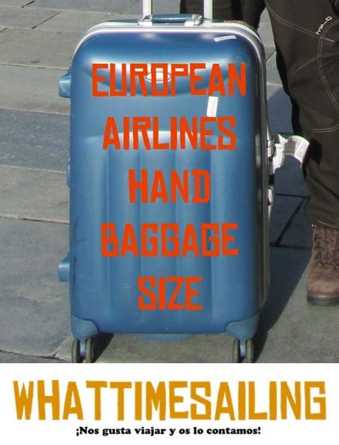 hand baggage suitcase sizes